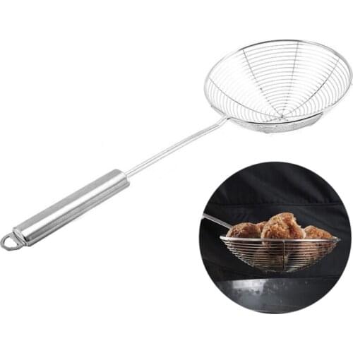 Hot Pot Noodle Spoon Deep Frying Spoon Strainer Colander Multifunctional Filter Mesh Cooking Tool Kitchenware Heat-resistant