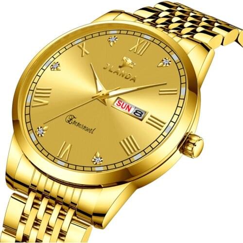 Мужские золотые часы Jlanda China At AliExpress