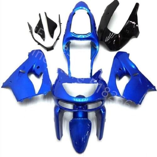 Hot sales motorcycle fairing kits for KAWASAKI Ninja 1998 1999 ZX9R blue black ABS plastic fairing kit 98 99 ZX 9R bodywork