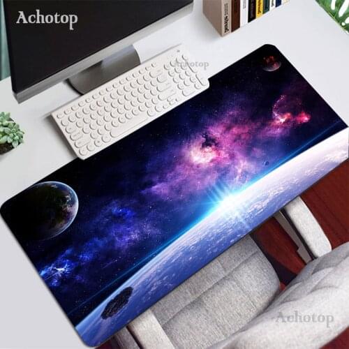 Galaxy Mouse Pad Anime Kawaii Gaming Accessories Table Gamer Alfombrilla XXL Mause Carpet PC Keyboard Space Mousepad Desk Mat