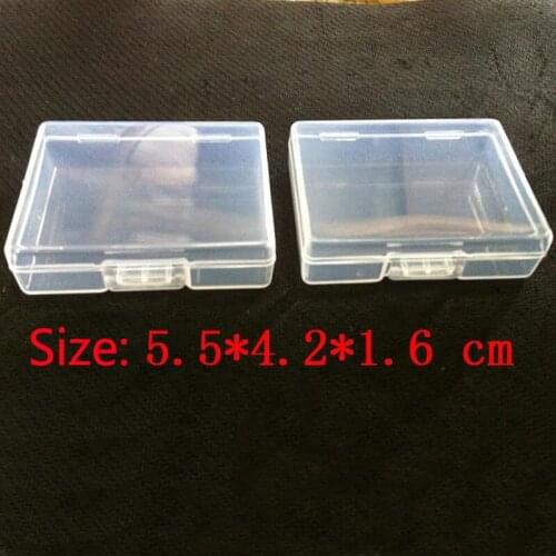 Free shipping Small Parts Transparent Collapsible Plastic Boxes Small Jewelry Storage Packaging Box