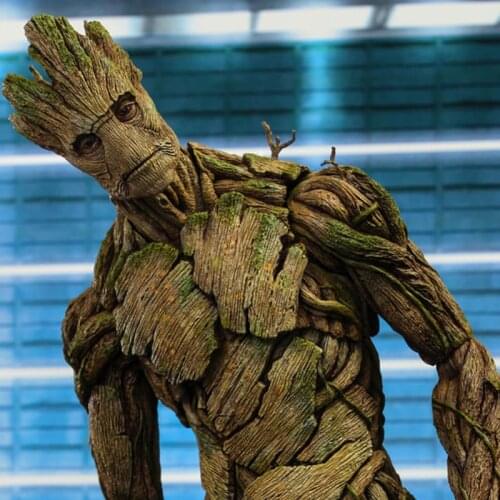 Marvel Groot in Guardians of The Galaxy Tree Man Avengers 40cm Big Size Articulated Action Figure Toys