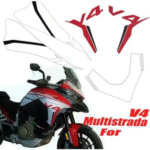 Motorcycle stickers for Ducati Multistrada V4 decorative stickers front body sideways stickers from 2021