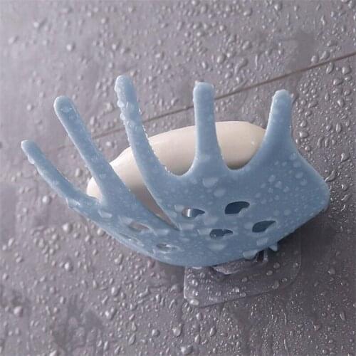 Soap Dishes Bathroom Shower Soap Box Dish Storage Plate Bathroom Organizer Wall Mounted Storage Rack Kitchen Hanging Shelf