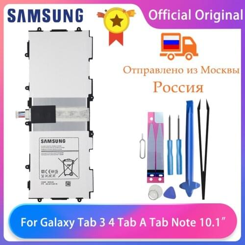 Original Samsung Galaxy Tab 3 10.1” P5210 P5200 P5220 Tablet Battery T4500E 6800mAh Samsung Batteries With Free Tools AKKU