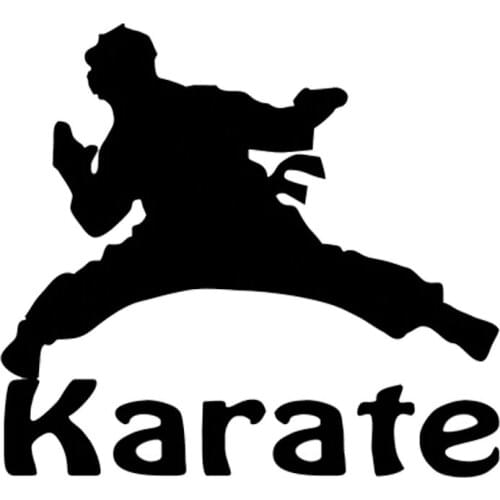 Personalized Creative Shape Karate Sports Car Sticker PVC High Quality Waterproof Sunscreen Body Decorat Decal 16cm*14cm