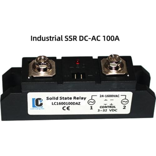 Industrial SSR 100A DC to AC High Power solid state relay,Heavy duty Solid State Relay LeiChuang TEC new