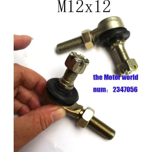 1 Pair M12x12 Tie Rod Ball Joint For 50cc 70cc 90cc 110cc 125cc 150cc 200cc 250cc ATV Quad 4-Wheeler Accessories