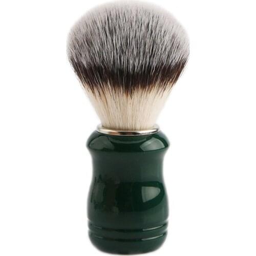 Plastic Resin Handle Tuxedo Knots Shaving Brush Beard Brush with Soft Dense Synthetic Hair Knots for Shaving Tools