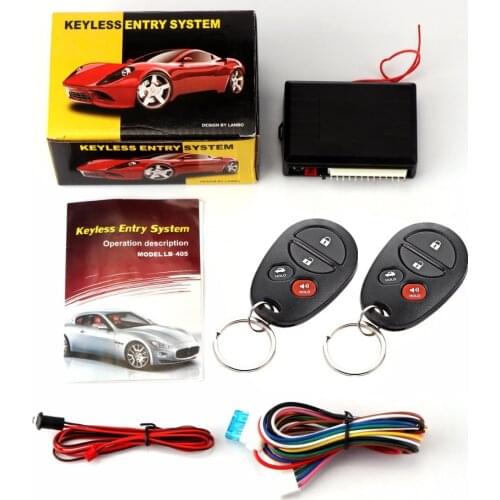 Universal Car Remote Control Central Locking Kit For KIA Auto Car Door Lock Keyless Entry System With Trunk Release 4 Buttons