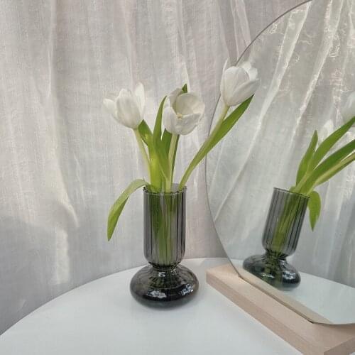 Flower Vase for Wedding Decor Centerpiece Glass Vase Rose Flowers Arrangement Desktop Dried Flower Vases for Flowers