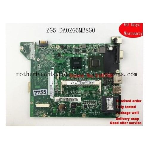Replacement Laptop Motherboard For ACER ZG5 A150 Mother board DA0ZG5MB8G0 N270