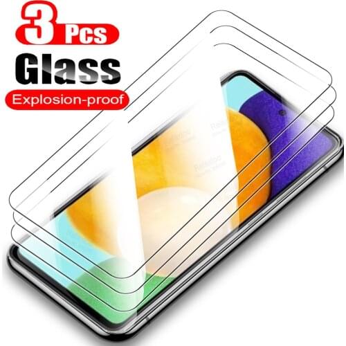 3Pcs glass For samsung a52 protective glass for samsung galaxy a 52 52a 2021 sm-a525b/ds 6.5'' a526 screen protector phone Film
