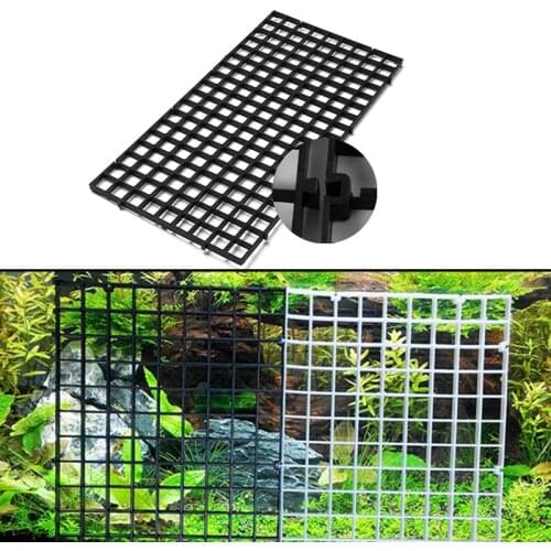 1pcs Fish Tank Plastic Partition Board Filter Isolation Divider Filter Net Board Divider Holder Aquarium Filter Accessories