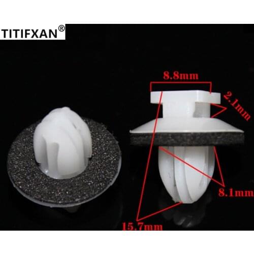 20PCS Car Door sills welcome pedal guards decorative panels trim carpet bead clamps for Toyota ES Lexus fasteners clips