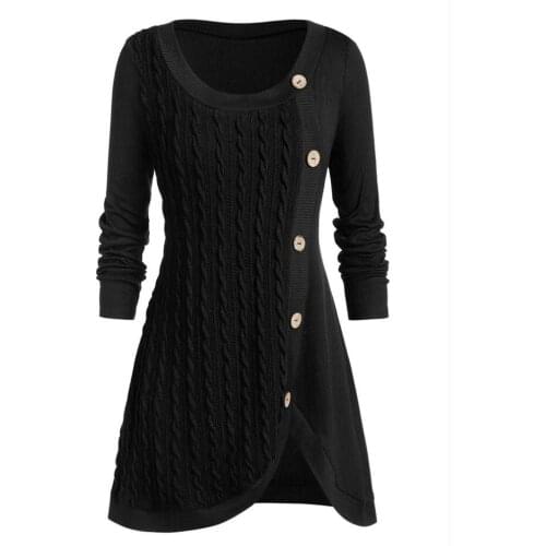 2020 Gothic Knitted Sweater Women Long Pullovers Striped Loose Winter Plus Size Sweaters tops Knit Pullover Sweaters