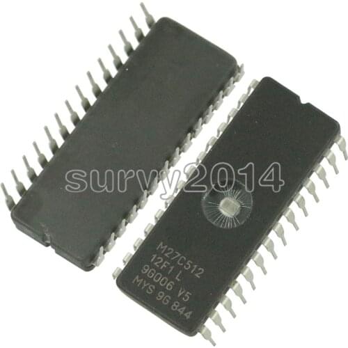5PCS M27C512-12F1 M27C512-10F1 27C512 DIP-28 EPROM IC CHIPS Drive IC
