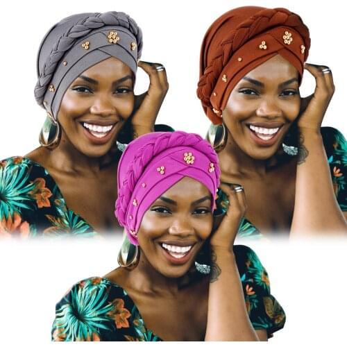 RUNMEIFA Chiffon Necklace Scarf Muslim Head Scarves Hijab Beads Pendant Decorated Scarf Print Women Scarf Spring/Autumn