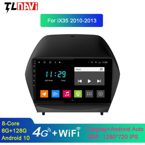 Android 10 9" IPS Car Radio For 2009 2010 2011 2012-2015 1Hyundai IX35 GPS Multimedia Player With Bluetooth WIFI OBD2