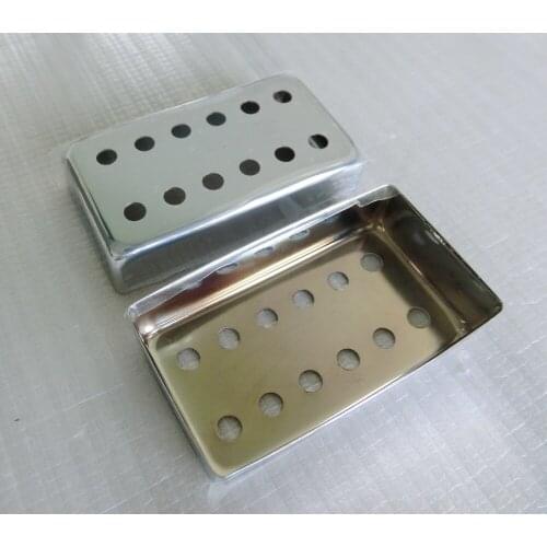 Free Shipping N&B 1 set Nickel silver guitar pickup covers for lp guitar pickups