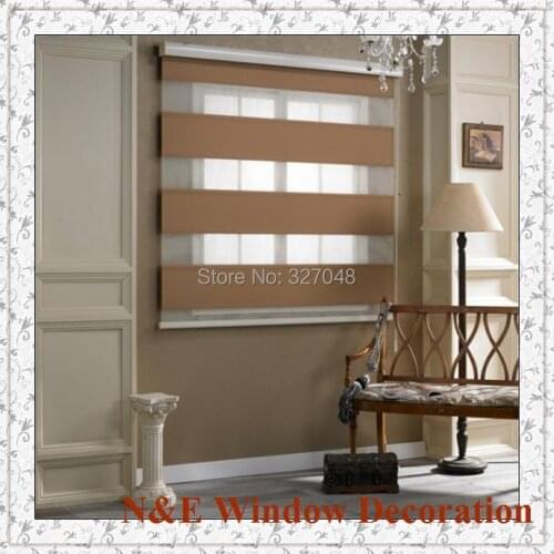 Free shipping Window blinds zebra roller blinds shades and balcony glass curtain window for living room