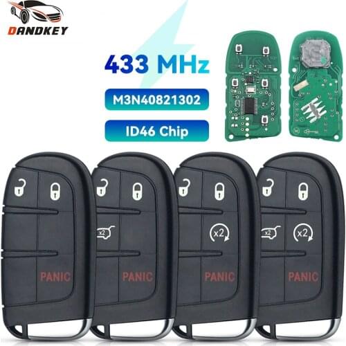 Dandkey 433MHz Remote Key For Jeep Renegade Grand Cherokee Ram Compass COMMANDER Patriot 2014 2015 2016 2017 2018 M3N40821302