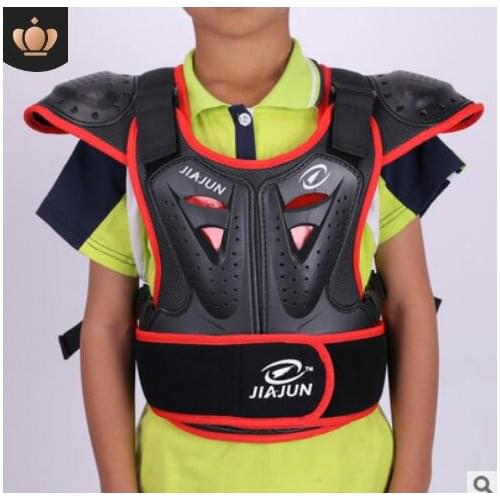 Childrens Armor Jacket Spine Chest Protection Equipment Motocross Skateboard Jacket Motorcycle Gear Motos Kids Motocross
