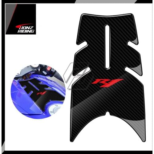 For Yamaha YZF-R1 R1 2004-2006 3D Carbon-look Front Gas Fuel Tank Cover Protector Tank Pad