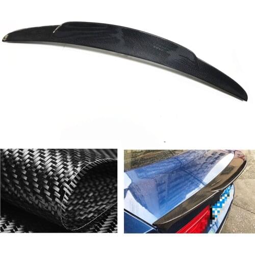 For Jaguar XF 2016-2018 Real Carbon Fiber Car Exterior Tailgate Window Upper Splitter Lip Trim Trunk Rear Spoiler Wing
