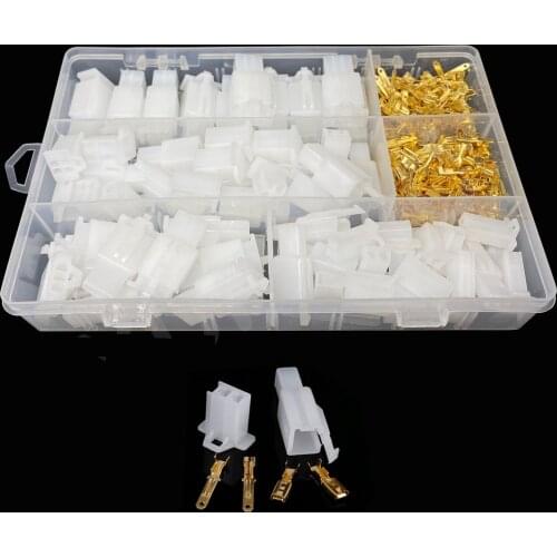 380PCS 6pin/4pin/3pin/2pin 2.8mm wire Plug and Socket Connector kit for cat Automotive Motorcycle Cable Terminal Terminal block
