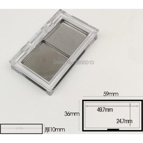 Lipstick Container, Plastic Clear Blusher Box, Empty Lip Balm Subpackage, Eyeshadow Compacts F967