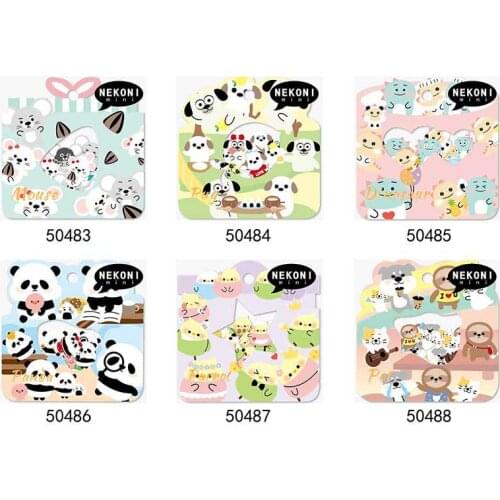 Korean Import Nekoni Brand Mini Animals Stationery Stickers Scrapbooking DIY Supplies Diary Sticker School