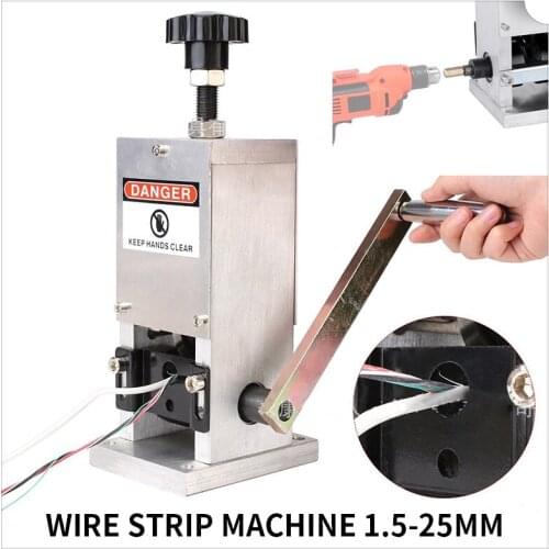 MWS25 Waste Wire And Cable Peeling Machine Small Wire Stripping Machine 1.5-25mm Multifunctional Wire Stripping Machine Tools
