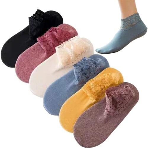 New simple ladies socks non-slip short women socks