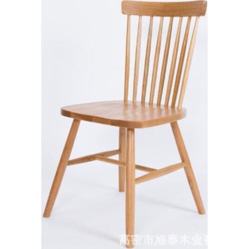 Solid wood Dining Chair Creative Windsor Chair Backrest chairs