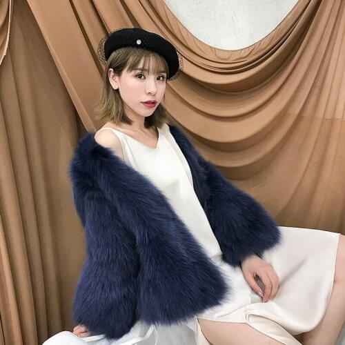 Clothes Winter Coat Women Real Fox Fur Coats Autumn Pink Jacket Korean Vintage Jackets Abrigos MY993