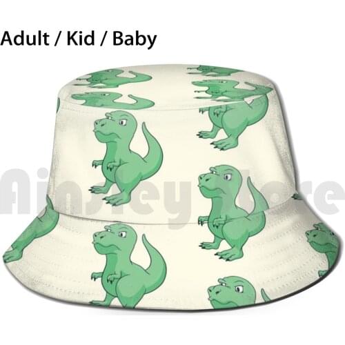 Dinosaur Pattern Saurus Fun Gift Bucket Hat Adult kid baby Beach Sun Hats Dinosaur Pattern Dinosaur Saurus Animal