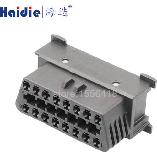 2sets 16pin auto wiring harness plug cable electric plug connector 1355311-1