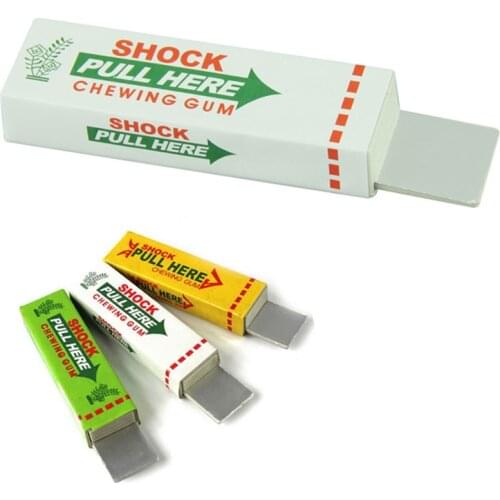 Jokes 2021 Adult Kids Safety prank toys Joke Toy Electric Shock shocker Pull Head Chewing gum Gags toys prank электрошокер