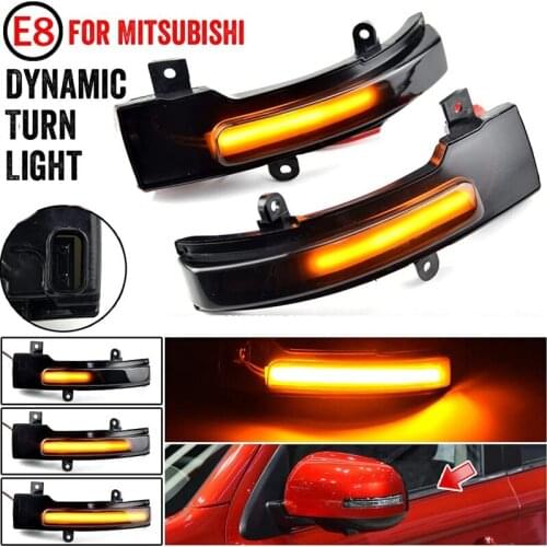 Dynamic LED Side Wing Mirror Turn Signal Light Indicator for Mitsubishi Outlander 2013-2020 Lancer 2016 8351A135