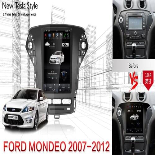 Tesla style 10.4"Big screen Android Car Multimedia Player head unit For Ford Mondeo MK4 2007 - 2012 car GPS radio stereo no dvd