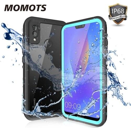 MOMOTS IP68 Waterproof Case for Huawei P20 Lite P30 Lite Transparent Diving Case for Huawei P20 P30 Pro 360 Full Cover