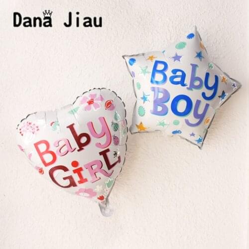 18inch baby boy girl letter foil balloon pink blue cartoon happy bithday 100days party celebrate decoration baby shower kids toy