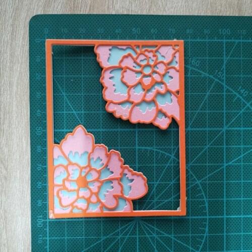 Flower Frame Metal Cutting Dies Wreath Stencils for DIY Scrapbooking Photo Album Decorative Embossing Crafts Die Cuts 3pcs