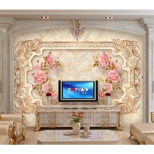 3D flower wallpaper photo mural wall decor wall art for living rooom custom any size embossed wall paper roll