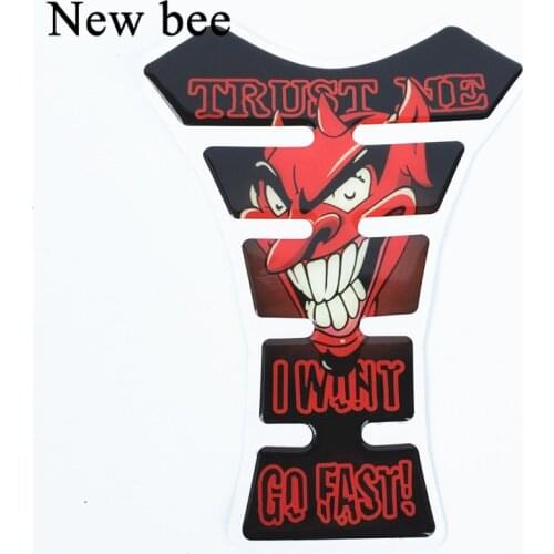 Newbee 3D Motorcycle Decal Gas Oil Fuel Tank Pad Protector Skull Racing Car Sticker For Yamaha For Honda Suzuki For Kawasaki