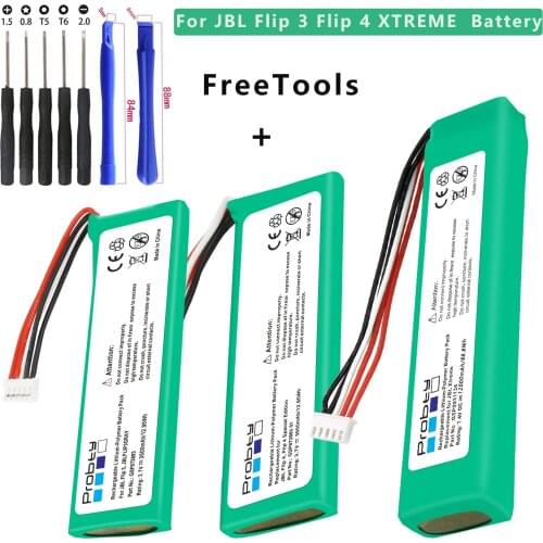 3500mAh-12000mAh Battery for JBL XTREME Flip 4,Flip 4 Special Edition GSP872693 01 Flip 3 Flip 3 GRAY GSP872693 P763098 03