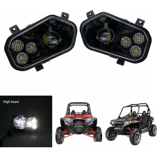 ATV Accessories For Polaris ATV LED Headlight Left Right For 2012-2013 Polaris RZR Side X Sides Sportsman RZR 800 900 570