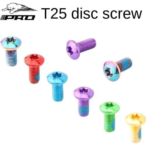 Cross-border Explosions Mountain Bike Color Disc Screws Alloy Steel Disc Screws Disc Brake Pads T25 Screws