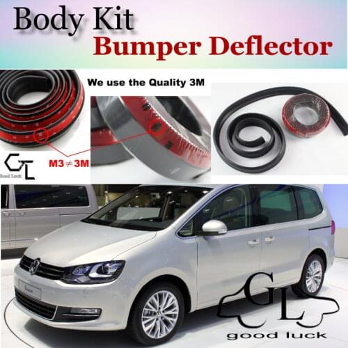 Bumper Lip Deflector Lips For Volkswagen VW Sharan Front Spoiler Skirt For TopGear Friends Car View Tuning / Body Kit / Strip